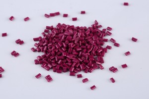 High quality polycarbonate pellets in purple color